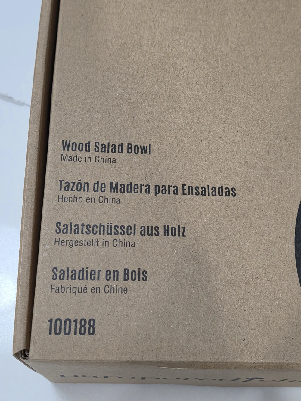 New Pampered Chef Wooden Salad Bowl with Servers - Natural Brown - Picture 10 of 11